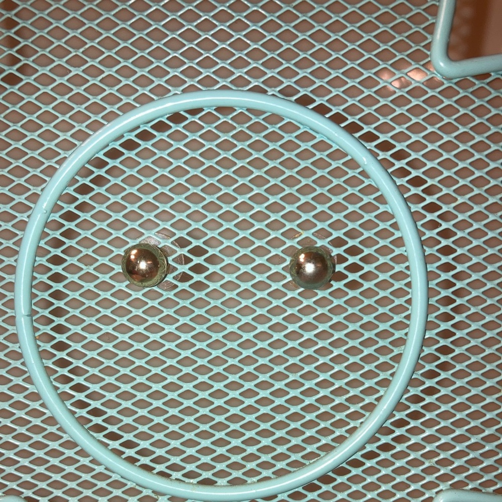 big silver studs!